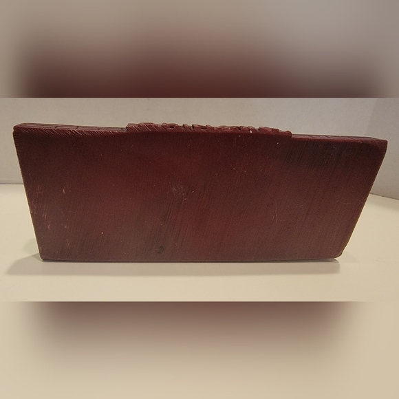 Traditional vintage Okinawa Shisa Dogs (Foo Dogs)Cinnabar resin pre-owned - Picture 6 of 9